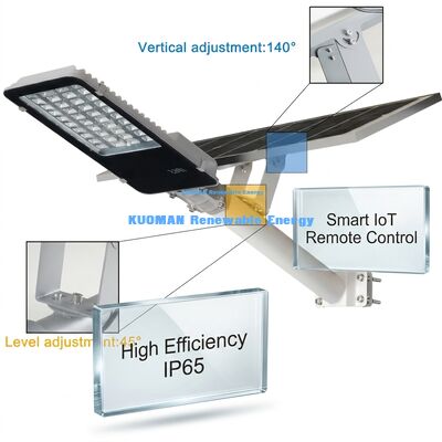 Lampione solare a LED IP65 impermeabile 100-500W personalizzabile con CCT 2700-6000K per illuminazione di giardini e strade