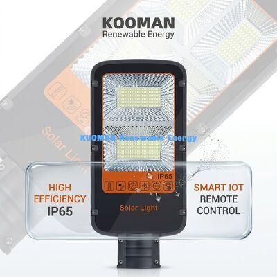 Lampione Solare Impermeabile a Doppio Braccio 100W-500W Luce Solare a LED Personalizzata per Percorsi, Giardini e Strade