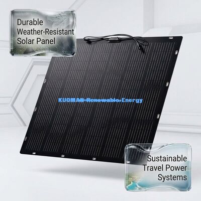 100W IP68 pannello solare flessibile flessibile a 360° impermeabile per tetti e imbarcazioni con certificazione FCC