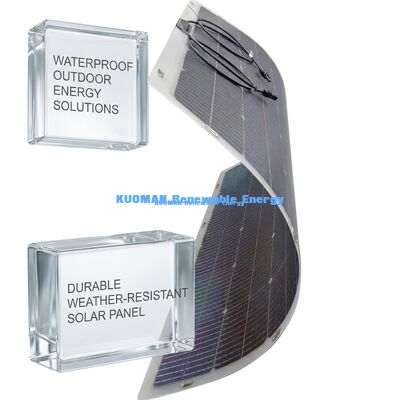 Pannello Solare Flessibile Bifacciale Pieghevole a 360 Gradi 200W Impermeabile IP68 con Fibra di Carbonio