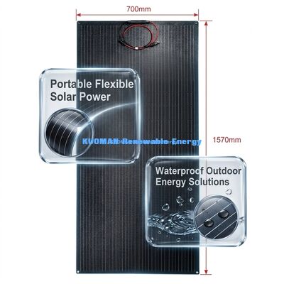 200W IP68 impermeabile a 360° pannello solare flessibile pieghevole per energie rinnovabili