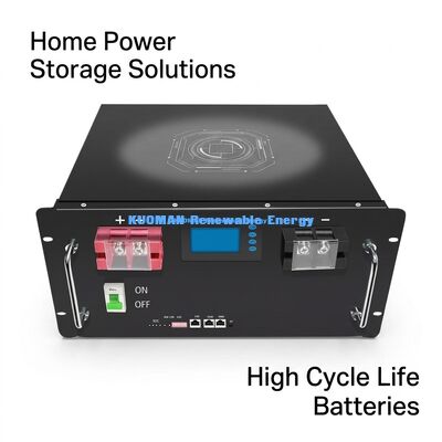 Modulo Batteria Rack LiFePO4 48V 200Ah con 8000 Cicli di Scarica Profonda e Certificazione UL CE per Accumulo Batteria Domestico