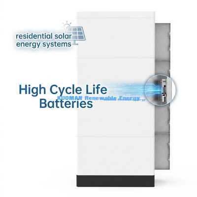 KM NEW POWER 51.2V 400Ah Batteria LiFePO4 impilabile con monitoraggio in tempo reale per lo stoccaggio di energia domestica