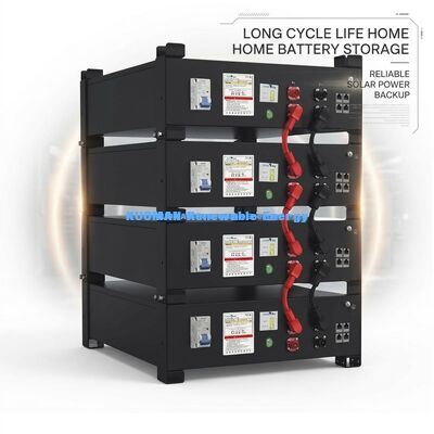 KM New Power 51.2V 400Ah LiFePO4 Home Battery Storage System con 10,24KWh~30,72KWh di capacità e 6000 cicli di vita