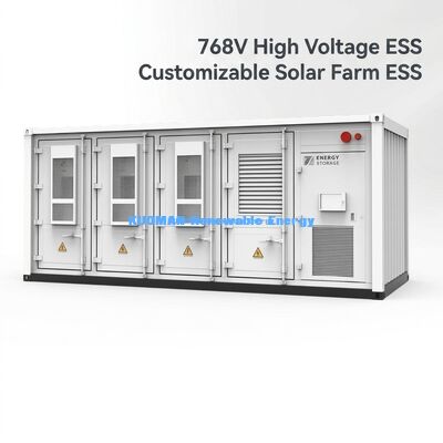 Batteria ESS di stoccaggio di energia commerciale personalizzabile da 215 KWh per impianti solari sostenibili