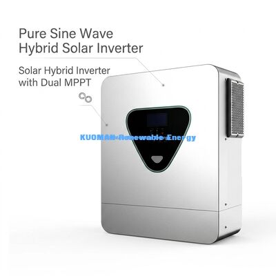 Inverter Solare Ibrido Puro Seno 11KVA con Doppio MPPT e Supporto Batteria al Litio