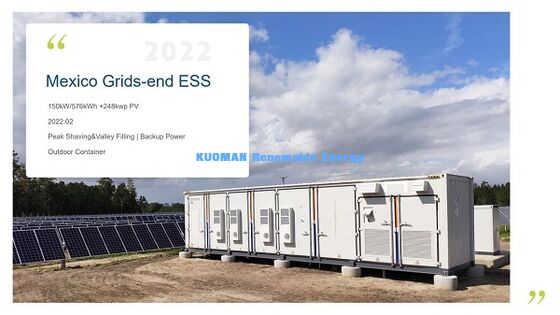 Sistema di accumulo di energia containerizzato con grado di protezione IP54 con alta tensione da 768 V e lunga durata di 10.000 cicli