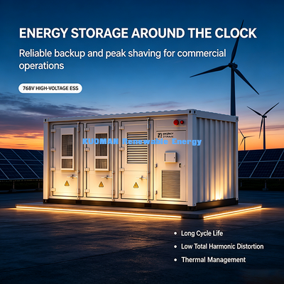 Contenitore di accumulo di energia ad alta tensione scalabile.
