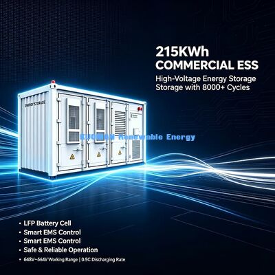 Contenitore ESS da 500 kWh/1 MWh/2 MWh | Stoccaggio di energia al litio a ciclo lungo per progetti solari