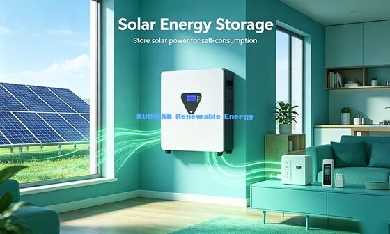 Sistema di accumulo di energia intelligente a parete 25.6V 205Ah 51.2V 205Ah per uso domestico e commerciale