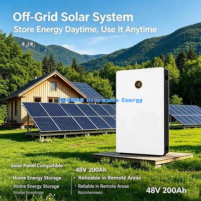 Powerwall 48V 200Ah LiFePO4 Batteria da Parete Soluzione di Accumulo Solare Residenziale