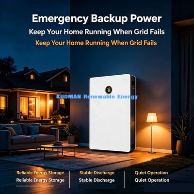 Smart BMS Protected 10.24kWh Powerwall 48V 200Ah LiFePO4 Batteria Casa fuori rete Energia solare di riserva