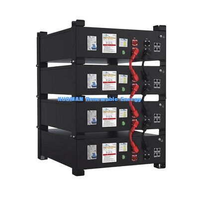 51.2V LiFePO4 batteria impilabile 10.24kWh  30.72kWh  10 anni di garanzia