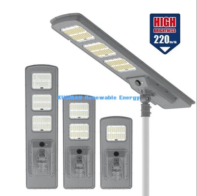 Lampione Solare 30W 3000K-6000K CCT Tutto in Uno Impermeabile per Progetti Esterni
