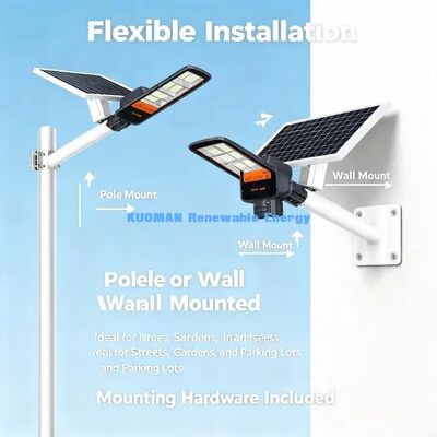 130lm/W Super luminosa luce solare stradale 70°\*150° angolo di raggio largo