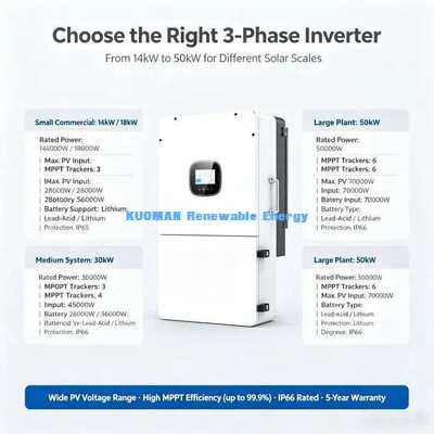 120/208V 60Hz 3L+N+PE connessione alla rete inverter ibrido di accumulo di energia solare