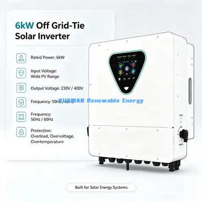 Tutto in uno 6KW inverter solare ibrido caricabatterie fuori rete di riserva di emergenza