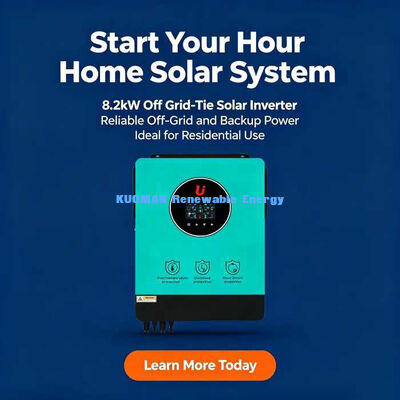 Inverter solare ibrido a onda sinusoidale pura da 8200W con regolatore di carica solare MPPT da 160A
