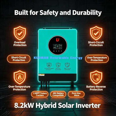 Inverter Solare Ibrido ad Alta Efficienza 98% DC-AC da 8,2 kW per Alimentazione di Backup Off-Grid
