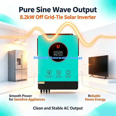 Inverter solare ibrido da rete compatibile con batterie al piombo-acido e al litio da 48V, 8,2KW