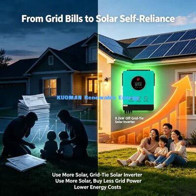 Inverter solare ibrido da rete compatibile con batterie al piombo-acido e al litio da 48V, 8,2KW