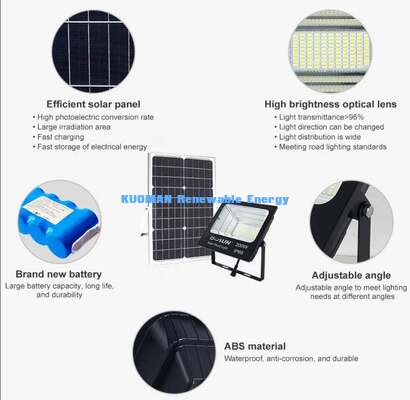50W-2000W Adjustable Solar Flood Light Outdoor Motion Optional Wall Lamp