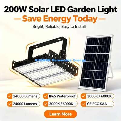 60°/90° Adjustable Beam 200W Solar LED Flood Light IP65 Outdoor Garden Stadium Project Light