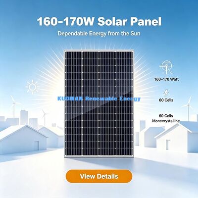 Pannello solare monocristallino portatile da 160 a 170 W, alimentazione di emergenza all'aperto