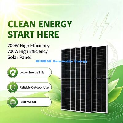 Pannello Solare da 700W Anti-Degradazione Indotta da Potenziale, Potenza Stabile Multi-Annuale