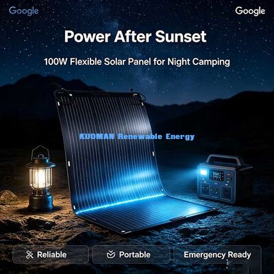 105W pannello solare ultra-sottile flessibile 2KG, modulo solare pieghevole a 360° per camper e yacht