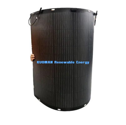 Pannello Solare Flessibile da 200W, Modulo Solare Pieghevole ad Alta Efficienza del 23% per Camper, Barche, Yacht, Balconi, Alimentazione Off-Grid