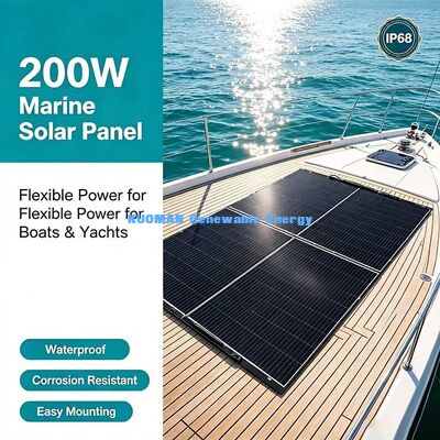 Pannello Solare Flessibile Curvo da 200W | Alimentazione Off-Grid ad Alta Efficienza per Camper, Yacht, Balcone e Backup di Emergenza