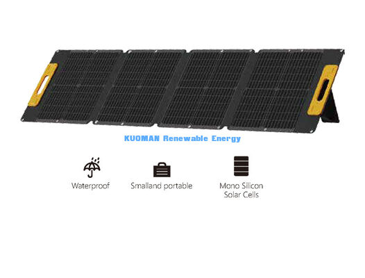 Pannello solare pieghevole off-grid da 105W, caricabatterie solare portatile impermeabile leggero per campeggio in spiaggia