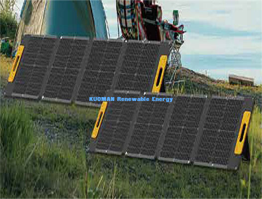 100W pannello solare pieghevole impermeabile compatto, caricabatterie solare off-grid per attività di pesca e escursioni all'aperto