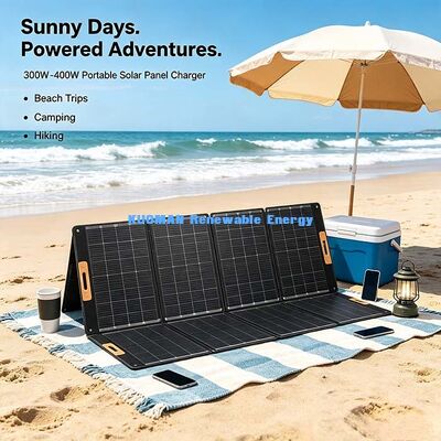 Pannello Solare Laminato ETFE Pieghevole da 400W, Alimentazione Solare Portatile Off-Grid per Vita in Camper
