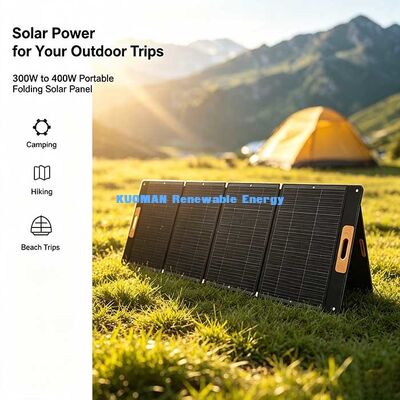Pannello Solare Laminato ETFE Pieghevole da 400W, Alimentazione Solare Portatile Off-Grid per Vita in Camper