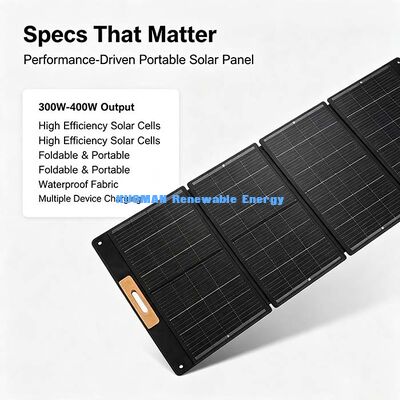 400W caricabatterie solare pieghevole impermeabile, pannello solare portatile fuori rete per camper e overlanding
