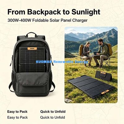Pannello solare pieghevole ETFE leggero da 300 Watt, caricabatterie solare portatile da esterno per centrali elettriche