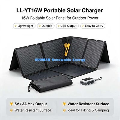 60W Pannello Solare Pieghevole Impermeabile, Caricatore Solare Off-Grid per Power Station e Drone