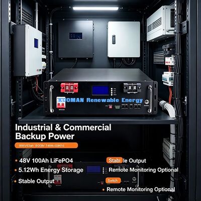 48V 100Ah 19 pollici batteria a scaffale 5.12kWh Per la sala server UPS Emergency Backup Power
