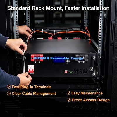 Supporto OEM ODM Rack‑Mount LiFePO4 Batteria Branding Alloggiamento Personalizzazione Funzione